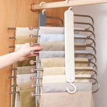 Hanging Pants in Wardrobe Divine Instrumental Skyscrapers not occupying Space Folding Pants Clip High-end Pants Containing devinators