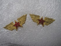 Soviet model Full product Original light has not been used 55 Air Force captain officer cadre collar symbol A pair of small wings 2