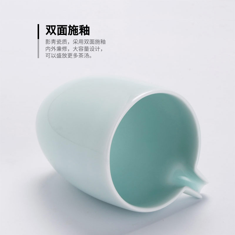 Jingdezhen official flagship store ceramic checking shadow green home upset against the hot tea accessories fair keller of tea water