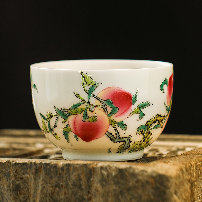 Jingdezhen official flagship store corn poppy ceramic cups on household glaze color sample tea cup kung fu tea cup