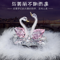 Car Pendulum car Crystal swan onboard perfume seat in the car Fancy Decorations Creative Car Swing lady