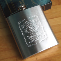 Portable wine jack danny 7 oz stainless steel 304 hip flask portable hip flask funnel