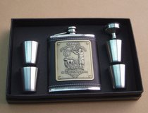 Christmas gift 7 oz stainless steel hip flask copper standard hip flask set small hip flask business gift