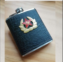 Urban Wolf Clan-Stainless Steel Wrap Hingot Outdoor Hingot Set 7 oz Laser Welded Red Star Label