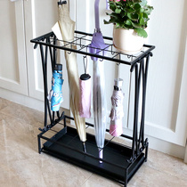 Umbrella storage rack commercial household storage umbrella stand door creative drain rack lobby convenient shelf small and durable