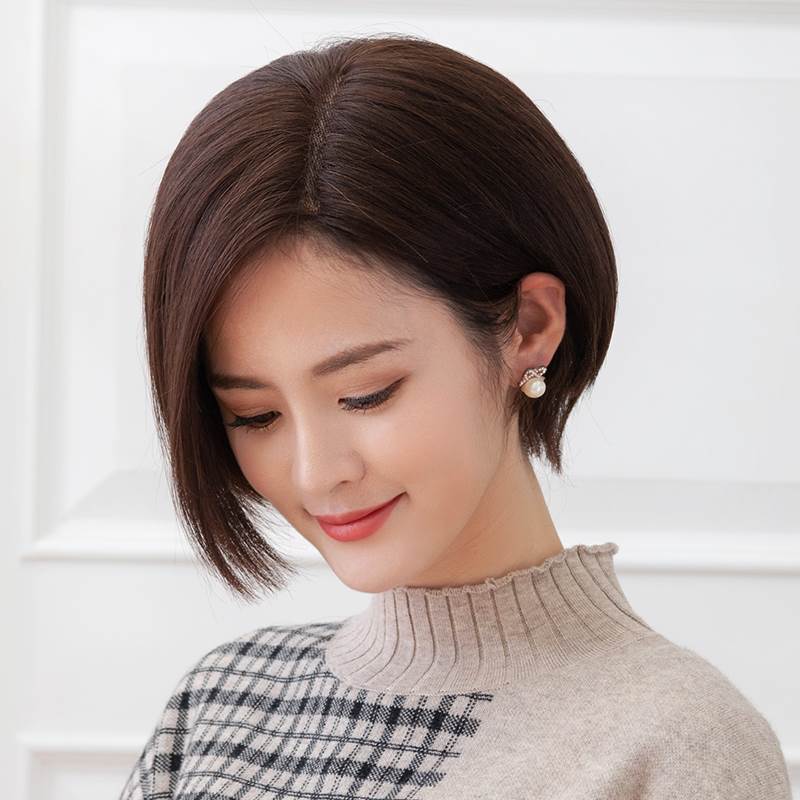 中分短发发型|好看的中分短发发型|女生中分短发发型