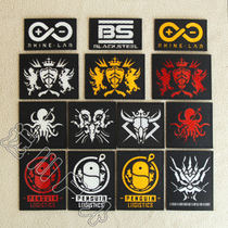 3M Reflective Tomorrow Square Boat Camp Magic Sticker Chapters Arm Zhang Penguin Logistics Gantry Rheinine Black Steel Backpack Patch