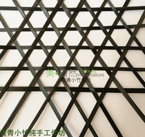 Bamboo woven bag dyed bamboo strip color dyeing bamboo woven dyed bamboo piece dyed bamboo silk material