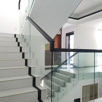 Interior Exterior Stairway No Frame Glass Armrests Attic Floor Railings Home Yang Windowsill Solid Wood Guardrails Erect Post Fences