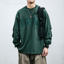 Japanese tide big embroidery pure cotton collar suit male spring autumn loose couple coat oversize leisure coat