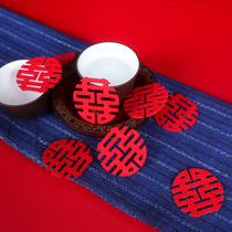 Wedding supplies Wedding hand throw small happy word stickers Wedding decoration Wedding room decoration Sprinkler bed Xizi Stairs X Fruit plate X