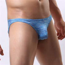 Flower yarn cotton seamless mens underwear briefs breathable and cool summer new shorts