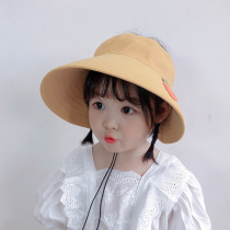 Children's empty hat summer sunscreen hat thin cute super cute girl princess sun hat baby fisherman hat men