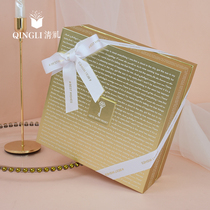 Gift box for girlfriend Tanabata Valentines Day simple Korean version of gift box with hand Gift Birthday Birds Nest packaging empty box