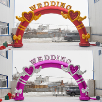 Wedding Celebration Gas Mold Arches Opening Inflatable Arches New Wedding Gongmen Arches Colorful Iridescent Inflatable arches Inflatable Arches