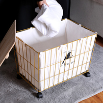Extra-large wrought iron storage box clothes toy box home large storage box covered clothing storage box