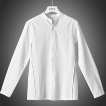 Mens West Lake Pavilion (JP) Autumn style ~ handsome small stand collar cotton shirt 784