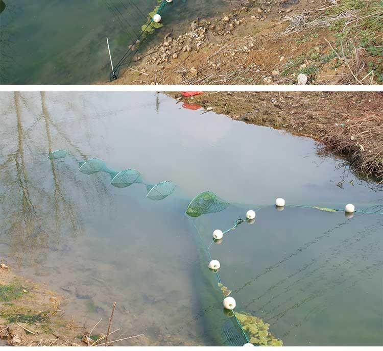 拦河网 河道拦鱼网户外捕小鱼网鱼抓鱼网全自动只进不出