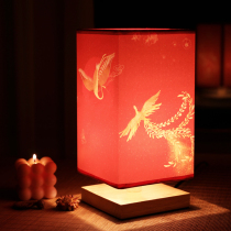 New Chinese wedding wedding room bedroom lamp retro ins style Japanese Bride wedding dowry night lamp bedside lamp