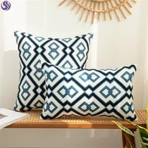 Sofa cushion cover cover with back towel household non-slip four seasons universal simple pillow pillow case chair living room pillow guard