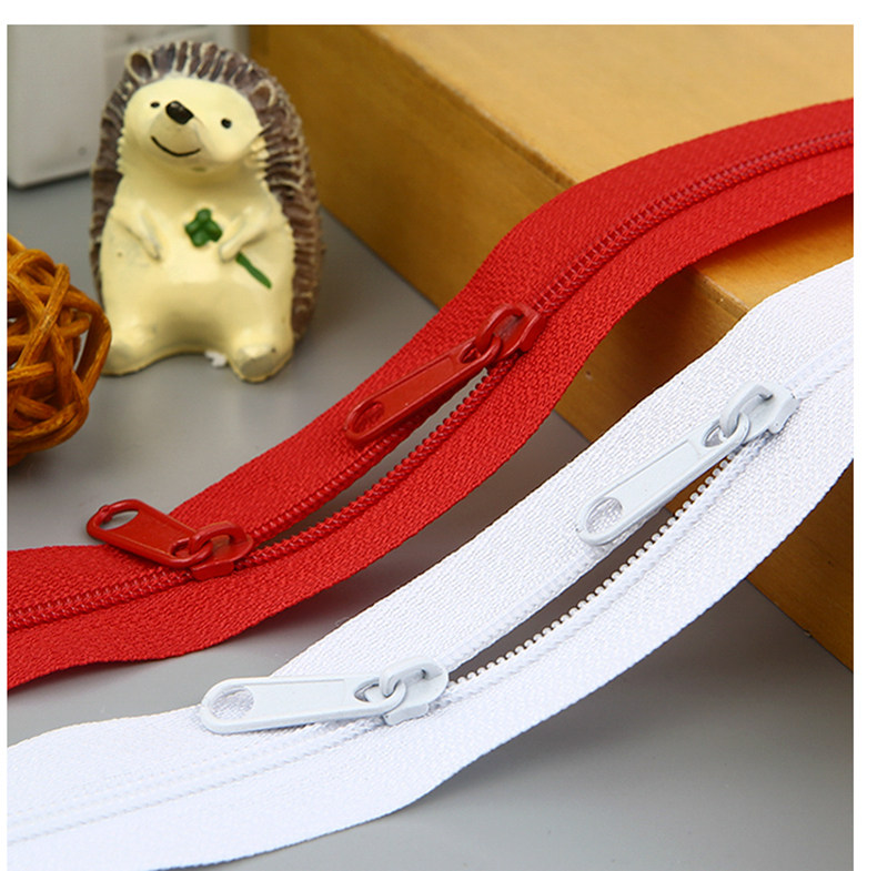 4米 被子长拉链被套拉链3号靠垫枕套红白尼龙拉链