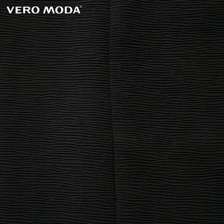 Vero Moda肌理感弹力面料通身拉链门襟合体版型连衣裙|31547C006