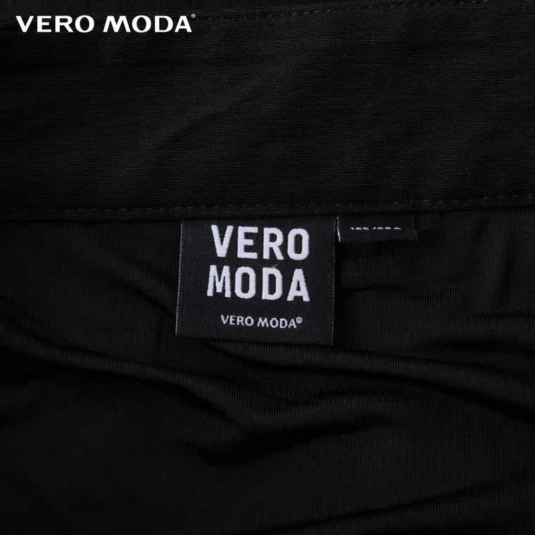 Vero Moda针织拉链网纱透视包臀半裙|315216009