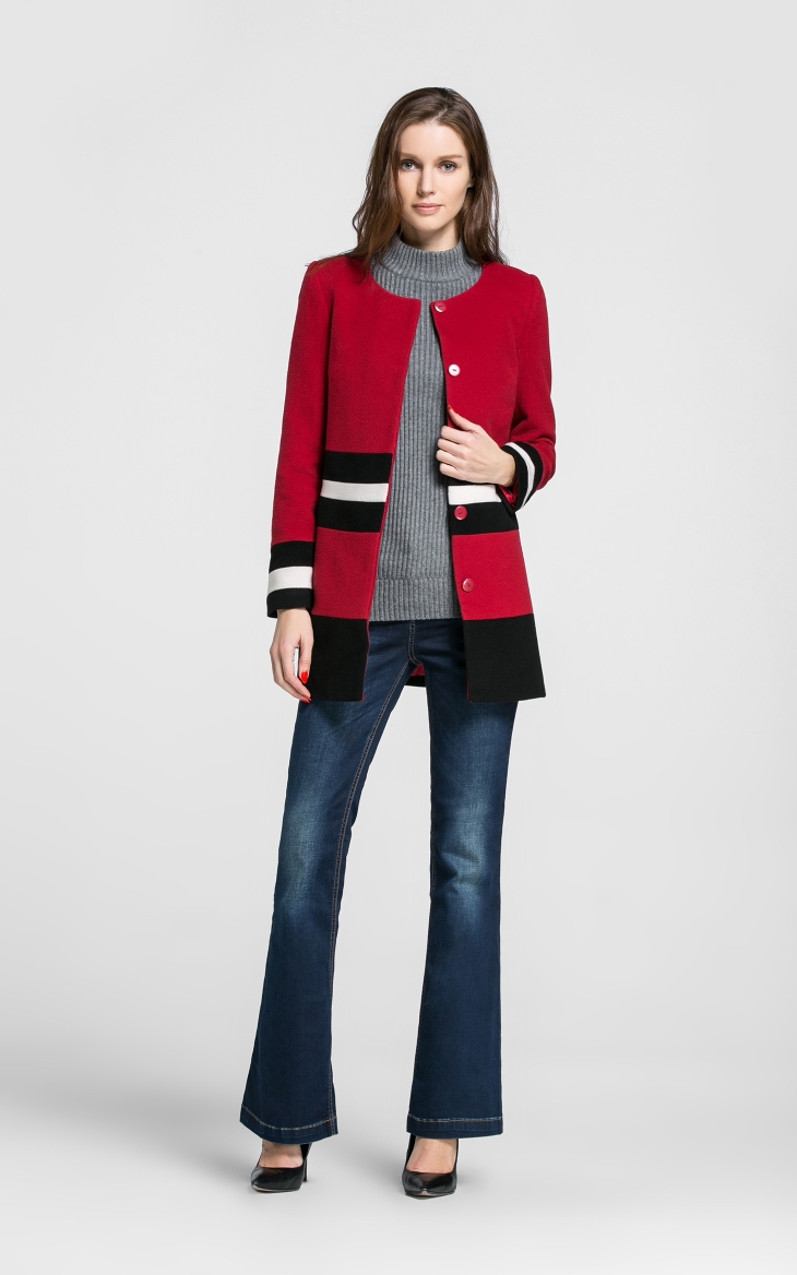 Vero moda wool streaks knocked color minimalist straight in the body of long-sleeved jacket |314327003 female gross? 073 165/84A/M Crimson Red, the price and the brand image of Platters! The elections are supplied in the national character of distribution, so action, buy now enjoy more preferential! As soon as possible.