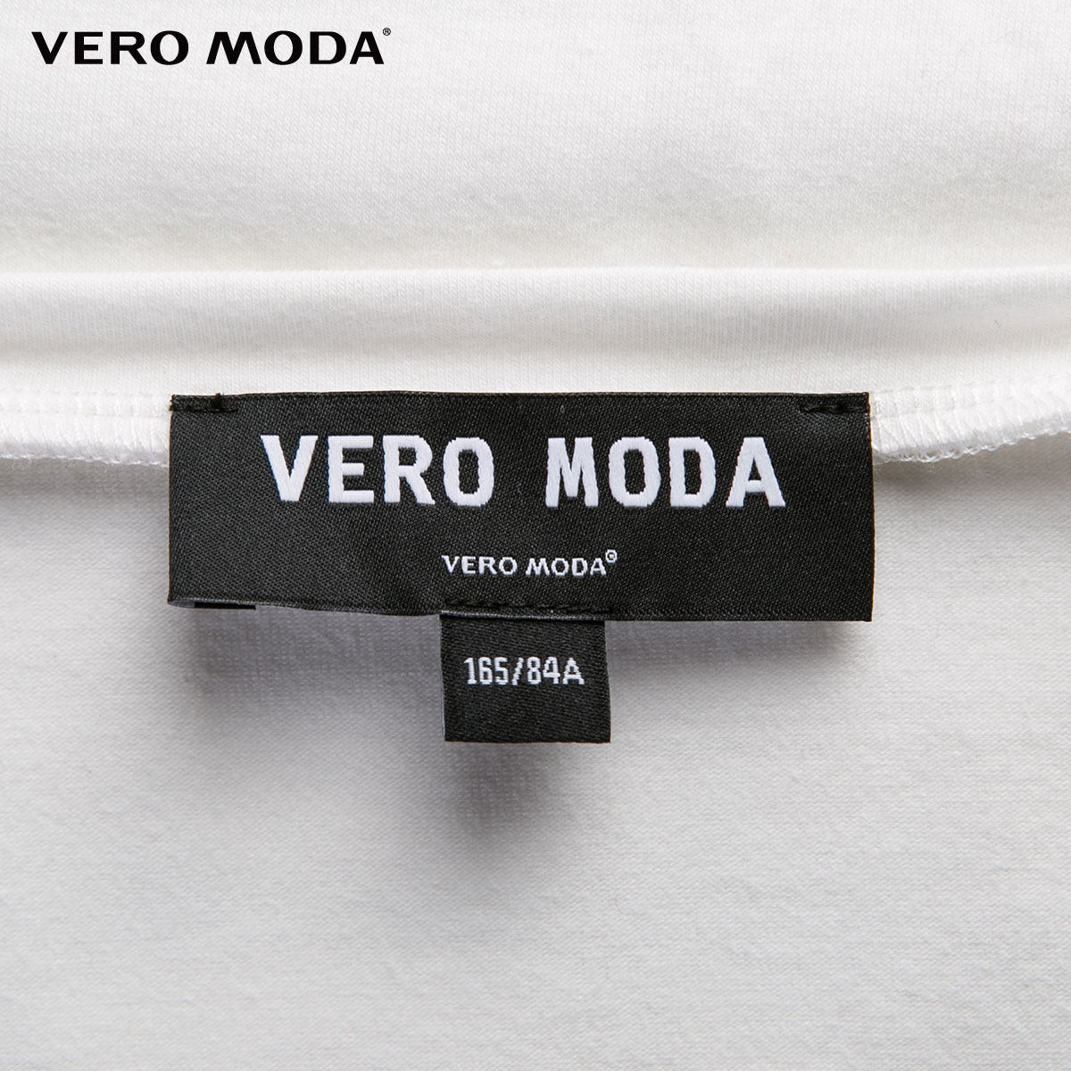 vero moda字母印花合体版型落肩袖t恤|316201085