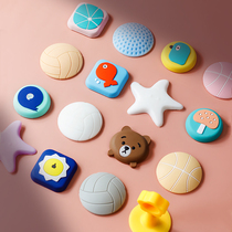 Door handle anti-collision pad anti-bump door sticker silicone door rear wall sticker refrigerator door handle protective patch refrigerator door