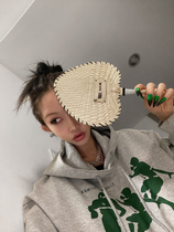 Mei Ya FUZZYKON original design funny printing Street autumn and winter ring hooded sweater black Gray