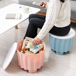 收纳箱神器凳子储物凳塑料箱子沙发宿舍储物床尾凳家用创意换鞋凳
