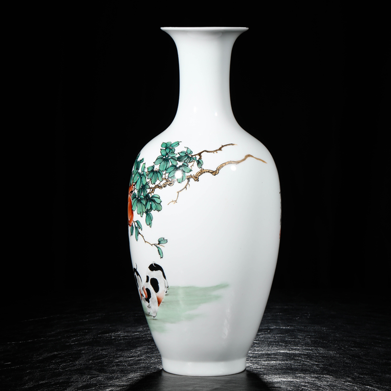 Master jia lage jingdezhen ceramic hand - made vases Zhang Quanzhi everything goes well with decorative vase ceramic furnishing articles