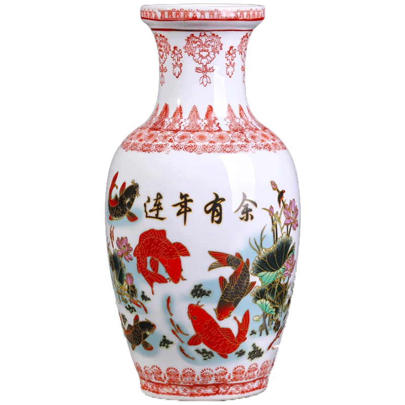 Jingdezhen ceramics vase antique ceramics from the sitting room porch rich ancient frame smooth pastel vase furnishing articles