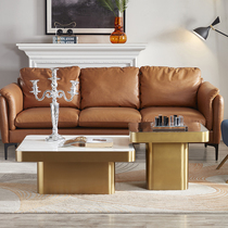 Willstyle light extravagant square natural marble tea table combined large family style villa upscale designer living-room home