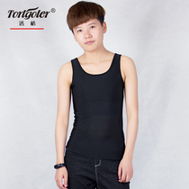 Transparent lattice corset underwear les breast reduction tight-fitting handsome t ice silk pullover without hook corset long autumn and winter student vest