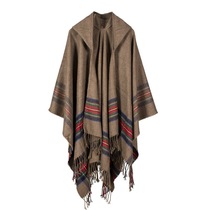 Women Winter Poncho Shawls Wraps Pashmina Scarf шаль