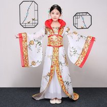 Childrens costume Fairy costume Tang costume Han costume Girl tail court costume Queen Wu Zetian Princess costume Performance costume