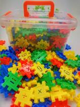 Jigsaw puzzle Building Blocks Childrens Digital disassembly matching squares 6 plastic early education-assembly one year old toy puzzle 3