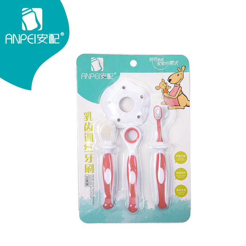 install baby toothbrush, baby soft hair brush, baby 0-1-2-3-year-old silicone toothbrush