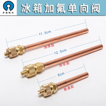 Refrigerator one-way valve Gfluoride nozzle plus liquid mouth Refrigerator Quick coupling Gfluorine joint needle valve filling valve