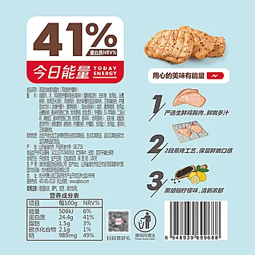 百草味即食低脂鸡胸肉5包*100g[4元优惠券]-寻折猪