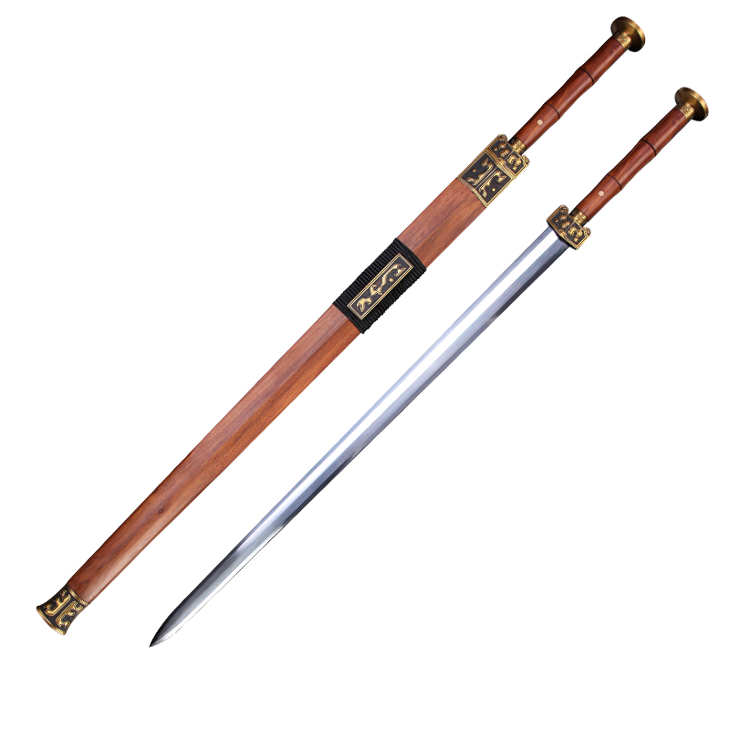 the pattern steel sword guile longquan sword eight sides han jian manganese steel sword pure manual town house to ward off bad luck is not edged usually