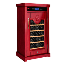 Okor 80 solid wood constant temperature red wine cabinet tea cabinet refrigerator air-cooled constant temperature and humidity household vertical compressor