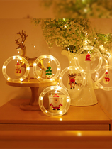 Hailiang new led Christmas ring festival lights cartoon pendant lights bedroom living room wall curtain decoration usb