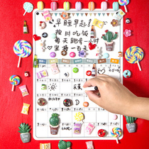 Refrigerator stickers calendar message board rewritable magnetic whiteboard blackboard stickers magnetic stickers sticky notes