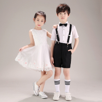 Kids costumes small host dress bubble skirt girls kindergarten large choir graduation photo costume boy