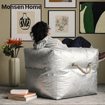 Monsen single sofa Serie light luxury net Red small family Living room Balcony Modern Minimalist Bedroom Sloth Sofa