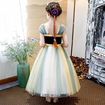 2022 Girls Ice Princess Dresses Girl Chirim Ana Lian Dress Skirt Baby Annas Harness Performance Gown