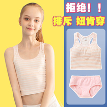 girl's pure cotton underwear underwear underwear for puberty girl 10 years old pupil camisole